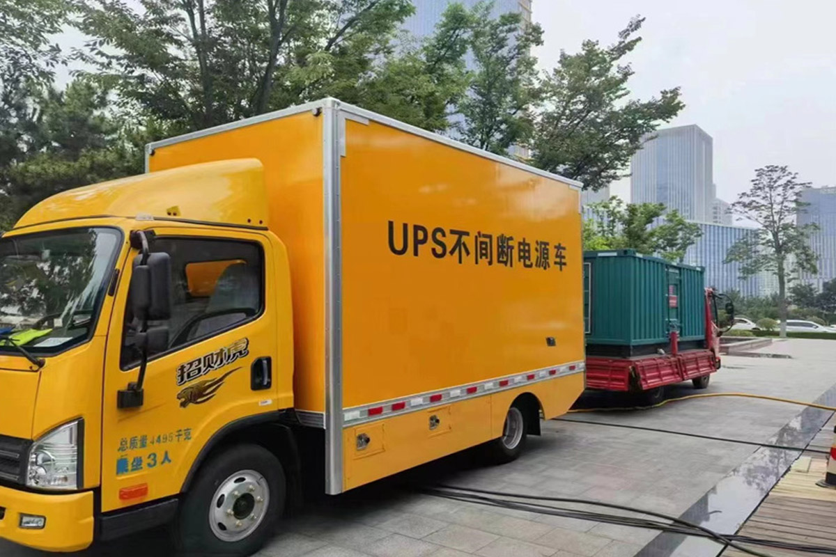 清新发电机租赁施工现场
