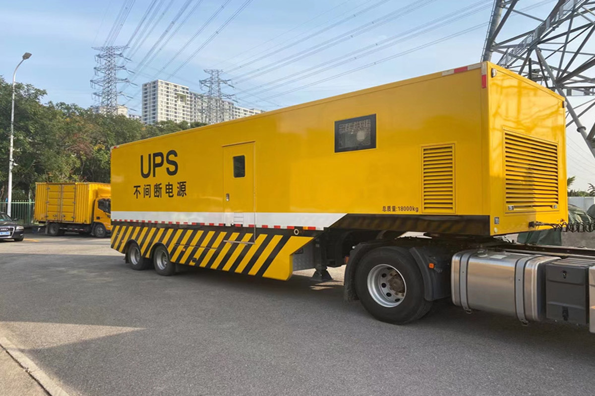 清新发电机租赁施工现场