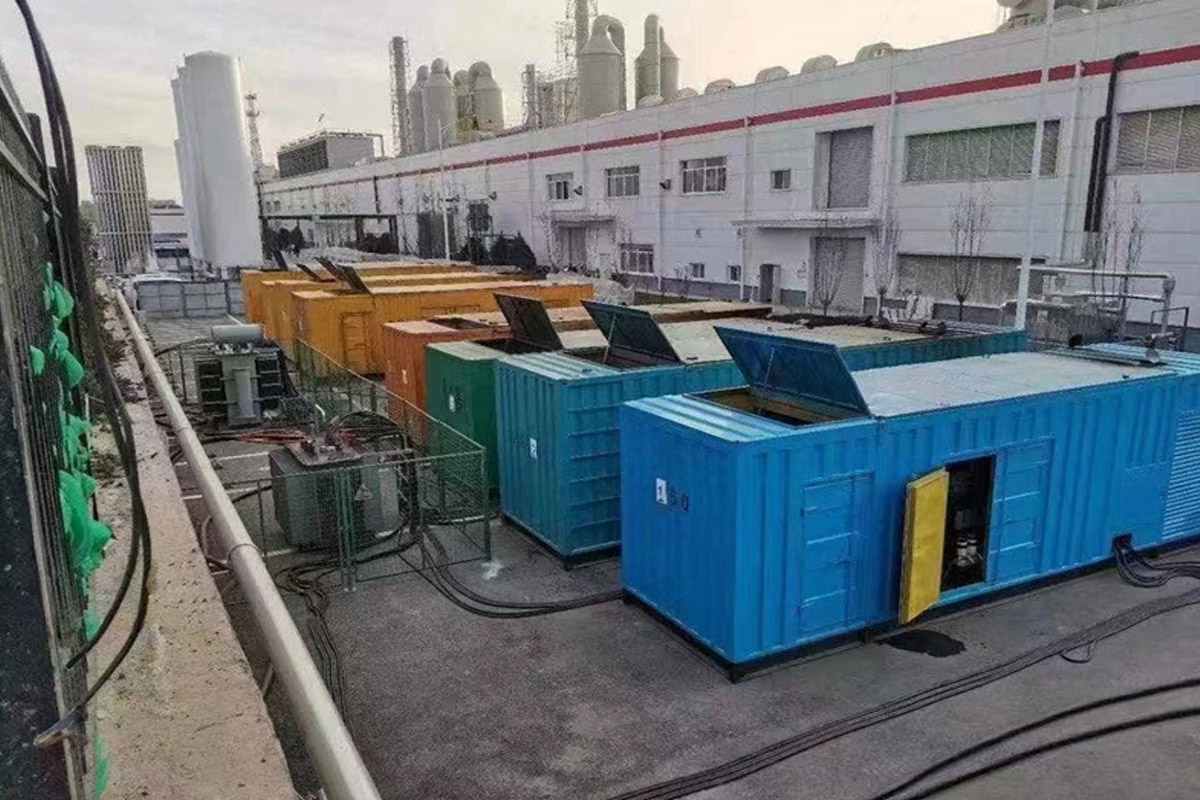 清新发电机租赁施工现场